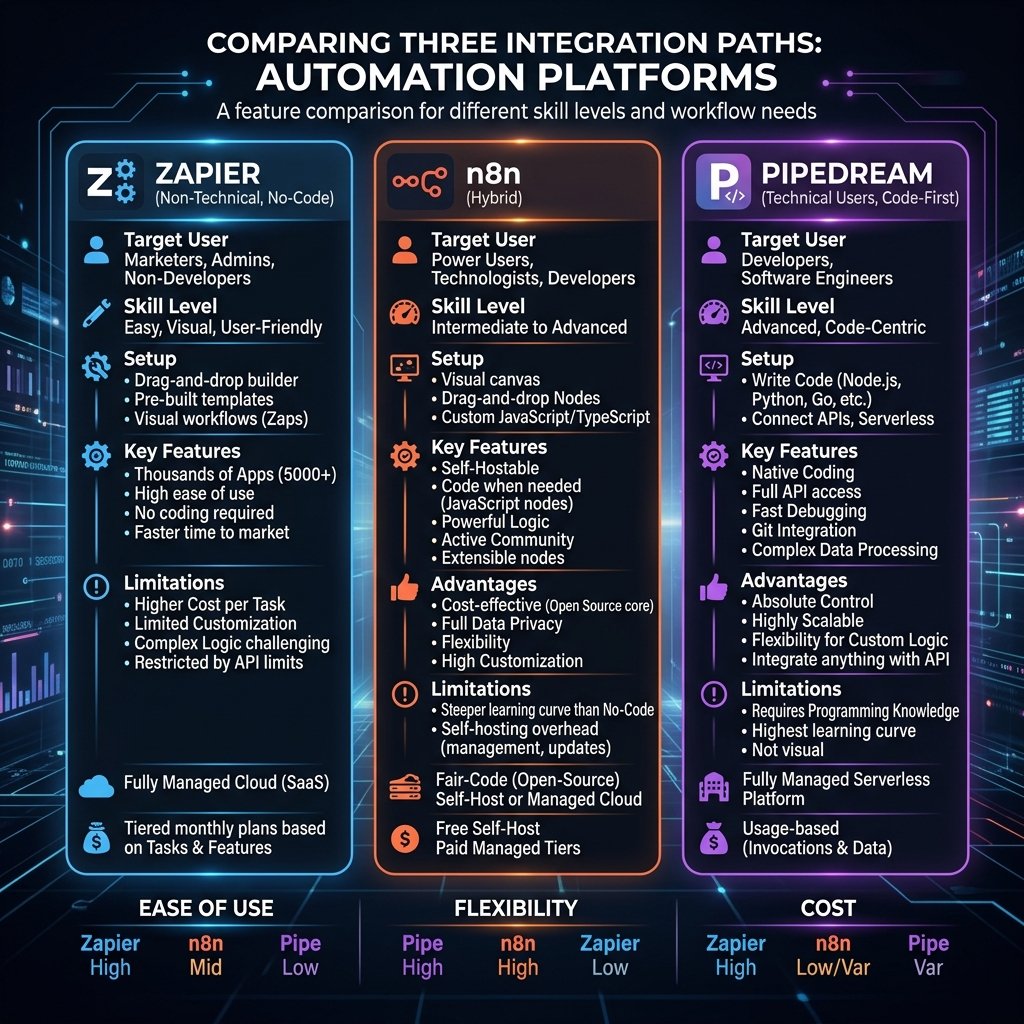 Zapier vs Pipedream Hero