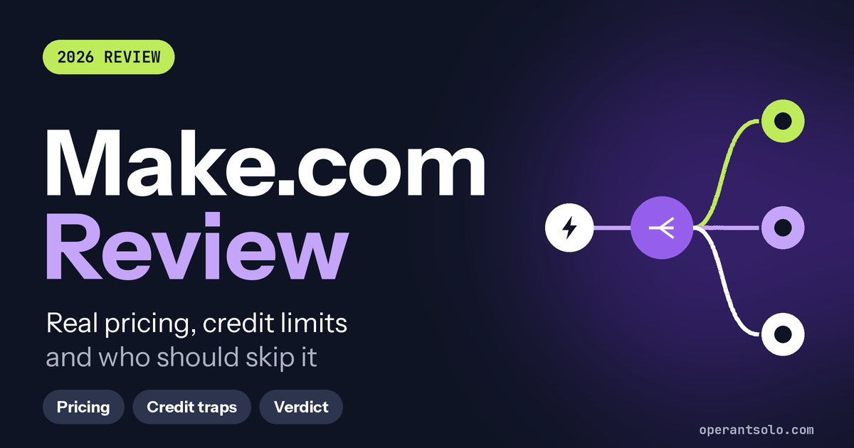 Make.com Review 2026: Pricing, Pros, Cons & Verdict