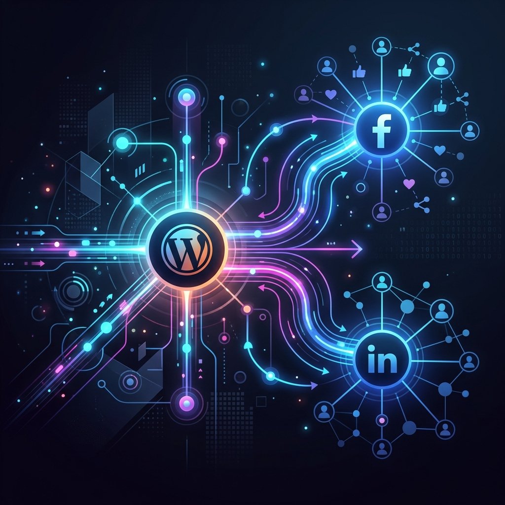 n8n WordPress social media automation